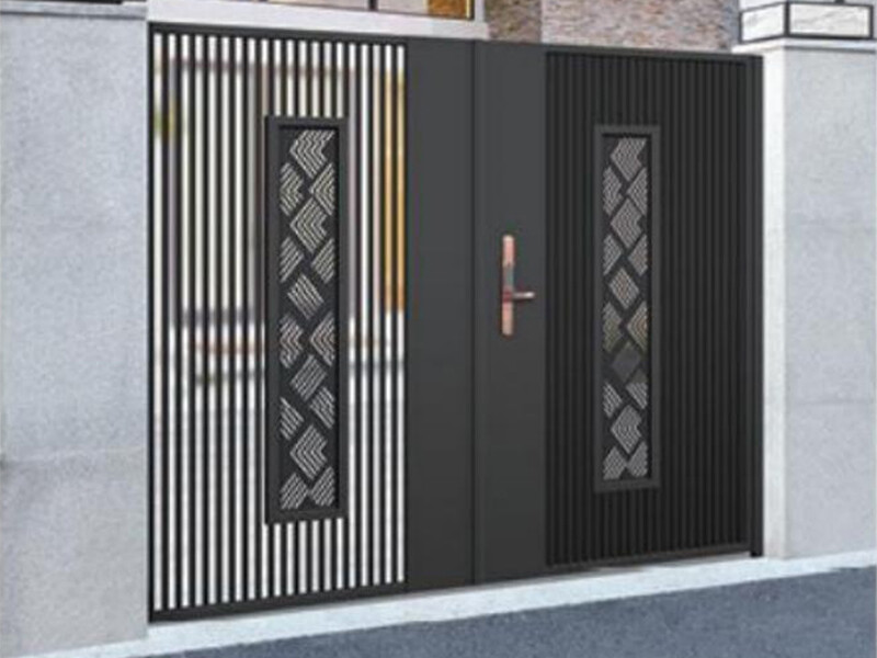 Thickened aluminum alloy courtyard gate, electric sliding gate