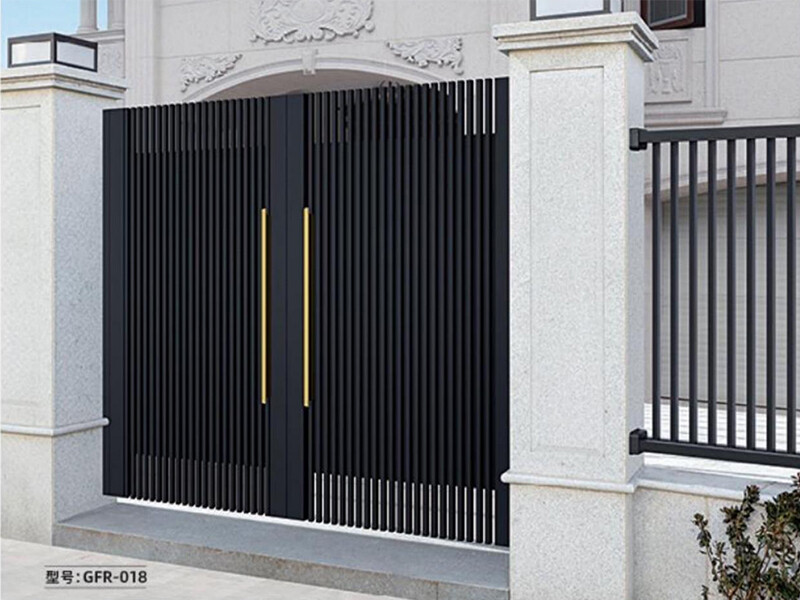 Aluminum Alloy Chinese Style Electric Courtyard Gate