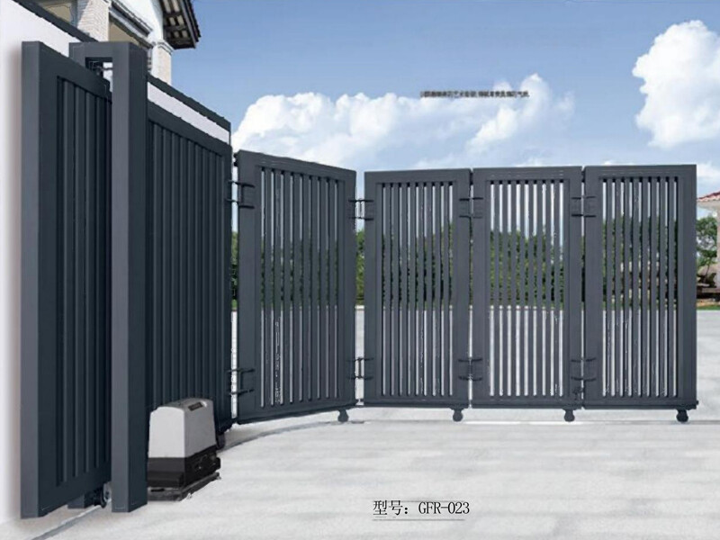 Thickened aluminum alloy courtyard gate, electric sliding gate