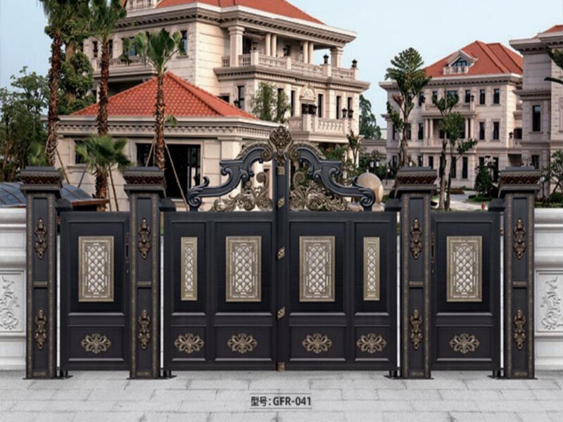 Thickened aluminum alloy courtyard gate, electric sliding gate