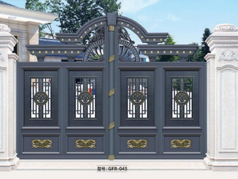 Thickened aluminum alloy courtyard gate, electric sliding gate