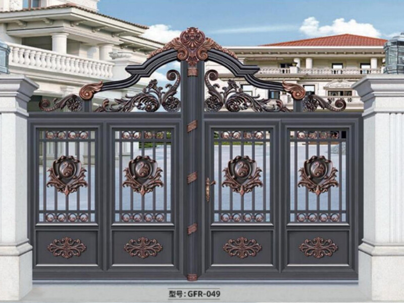 Thickened aluminum alloy courtyard gate, electric sliding gate