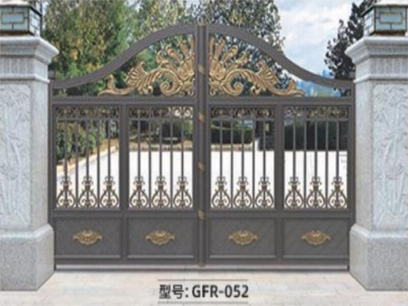 Aluminum Alloy Chinese Style Electric Courtyard Gate