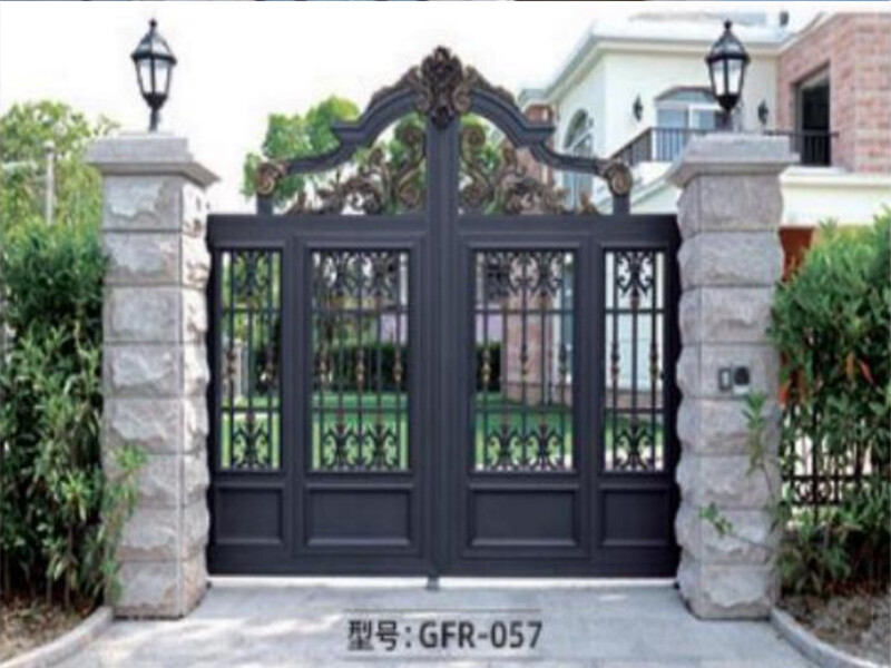 Thickened aluminum alloy courtyard gate, electric sliding gate