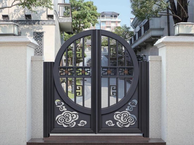 Thickened aluminum alloy courtyard gate, electric sliding gate