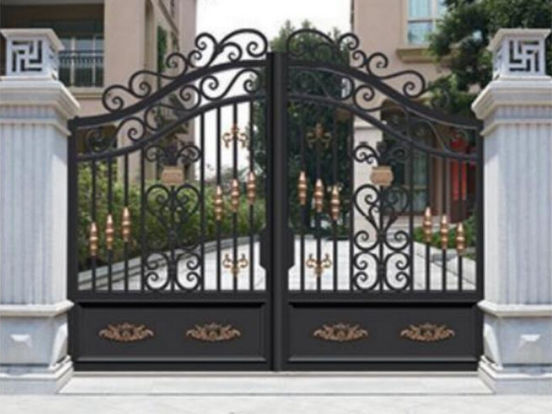 Thickened aluminum alloy courtyard gate, electric sliding gate