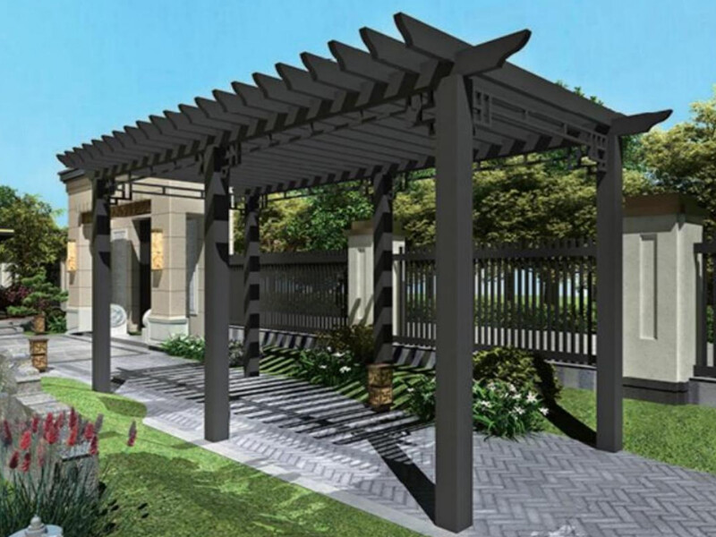 Honolulu Tropical Aluminum Pergola Smart Electric Louver Hurricane Resistant Beachfront Gazebo