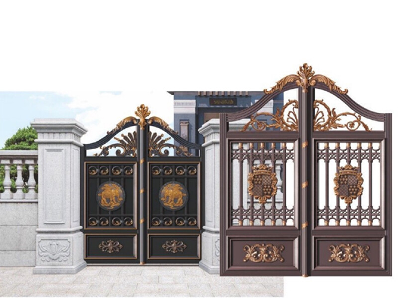 Thickened aluminum alloy courtyard gate, electric sliding gate