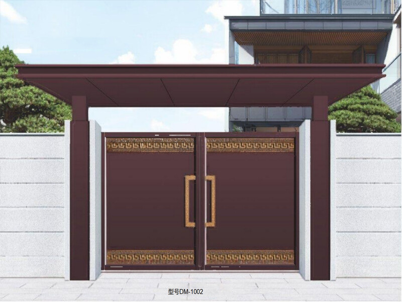 Thickened aluminum alloy courtyard gate, electric sliding gate