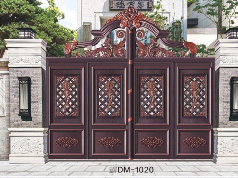 Thickened aluminum alloy courtyard gate, electric sliding gate