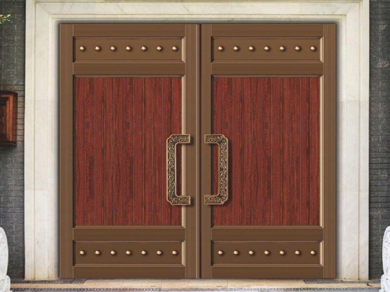 Aluminum Alloy Chinese Style Electric Courtyard Gate