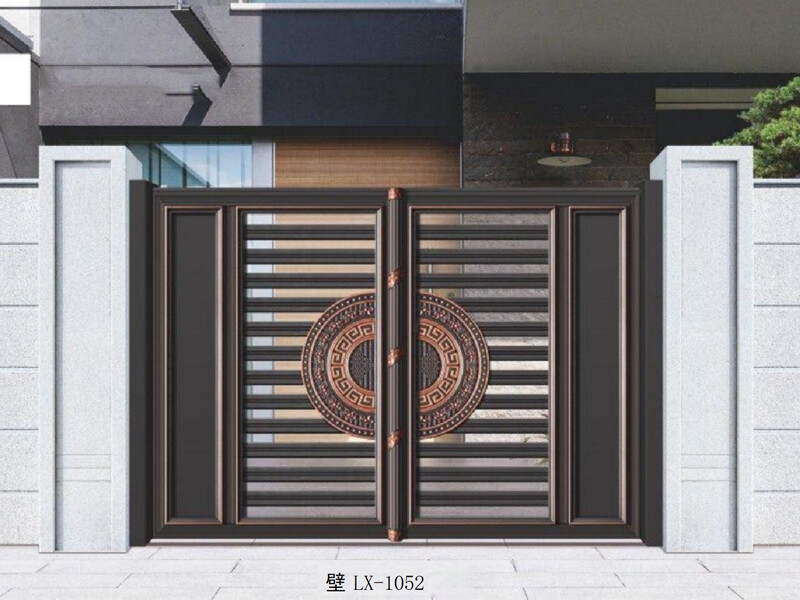 Thickened aluminum alloy courtyard gate, electric sliding gate