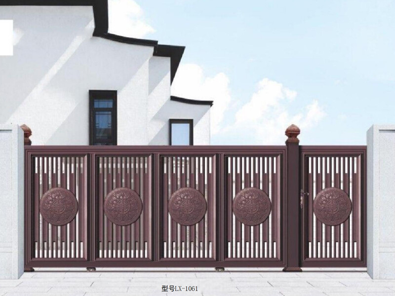 Thickened aluminum alloy courtyard gate, electric sliding gate