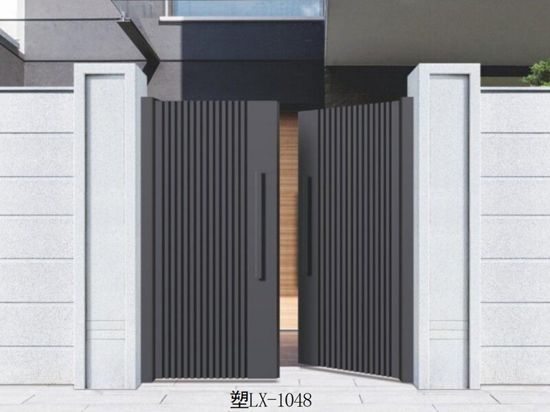 Thickened aluminum alloy courtyard gate, electric sliding gate