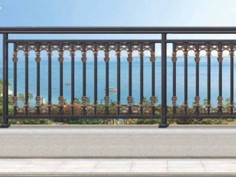 Aluminum alloy guardrail