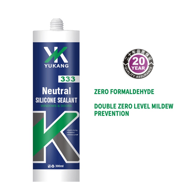 Neutral silicone adhesive