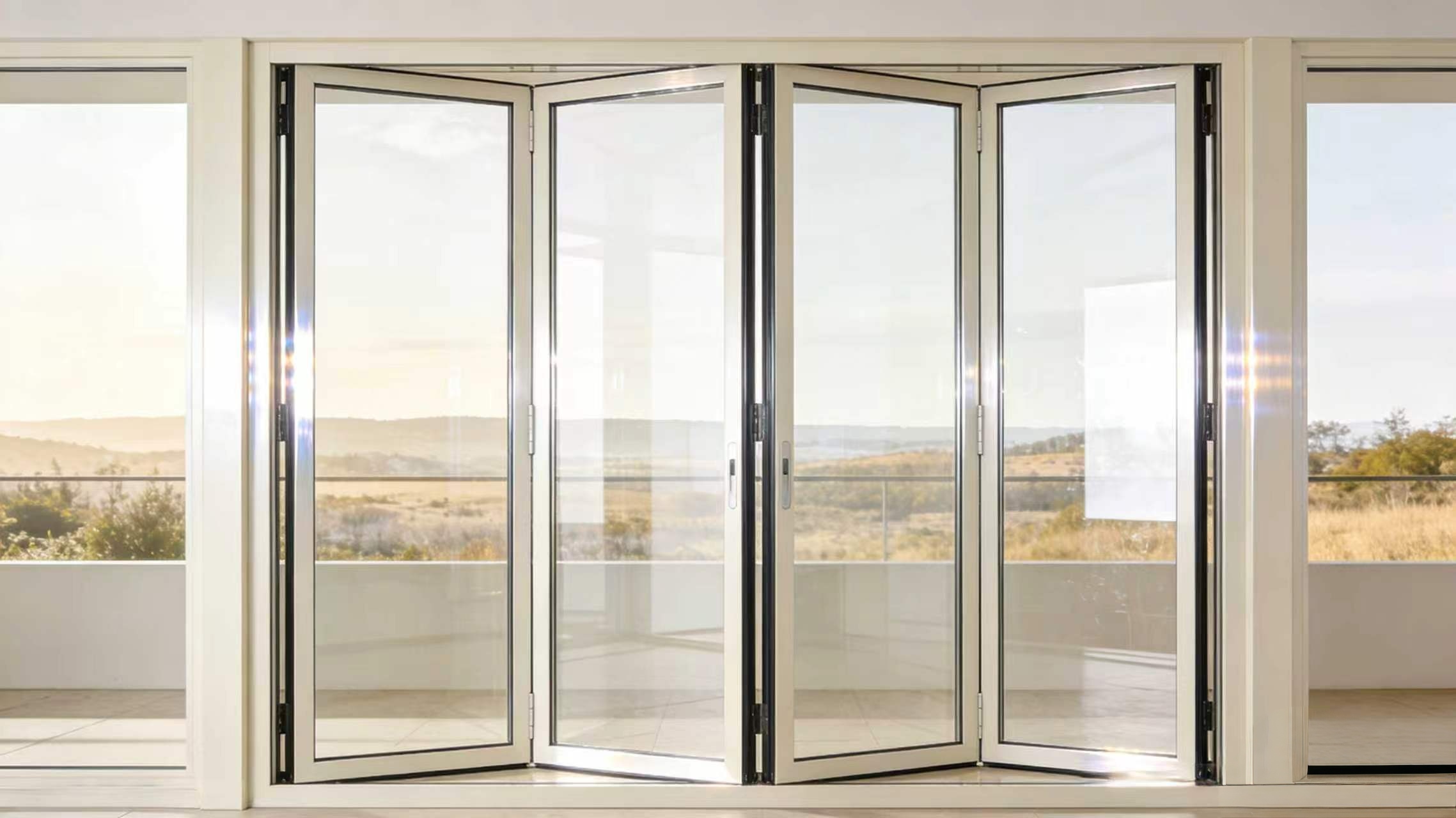 Superior Wind Resistance Thermal Break Aluminum Doors
