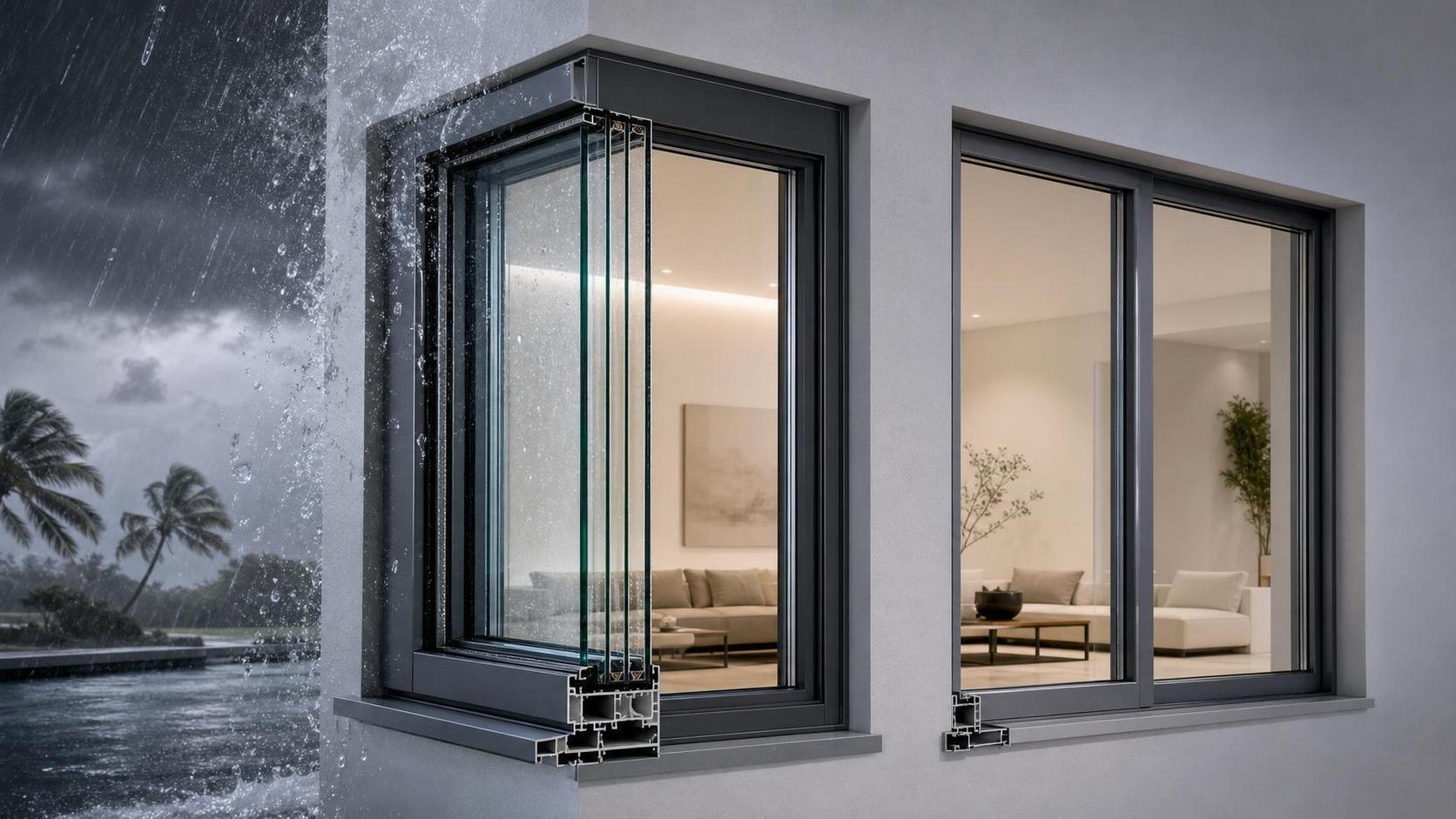 Aluminum Impact Window vs Standard Units: What Changes in Performance