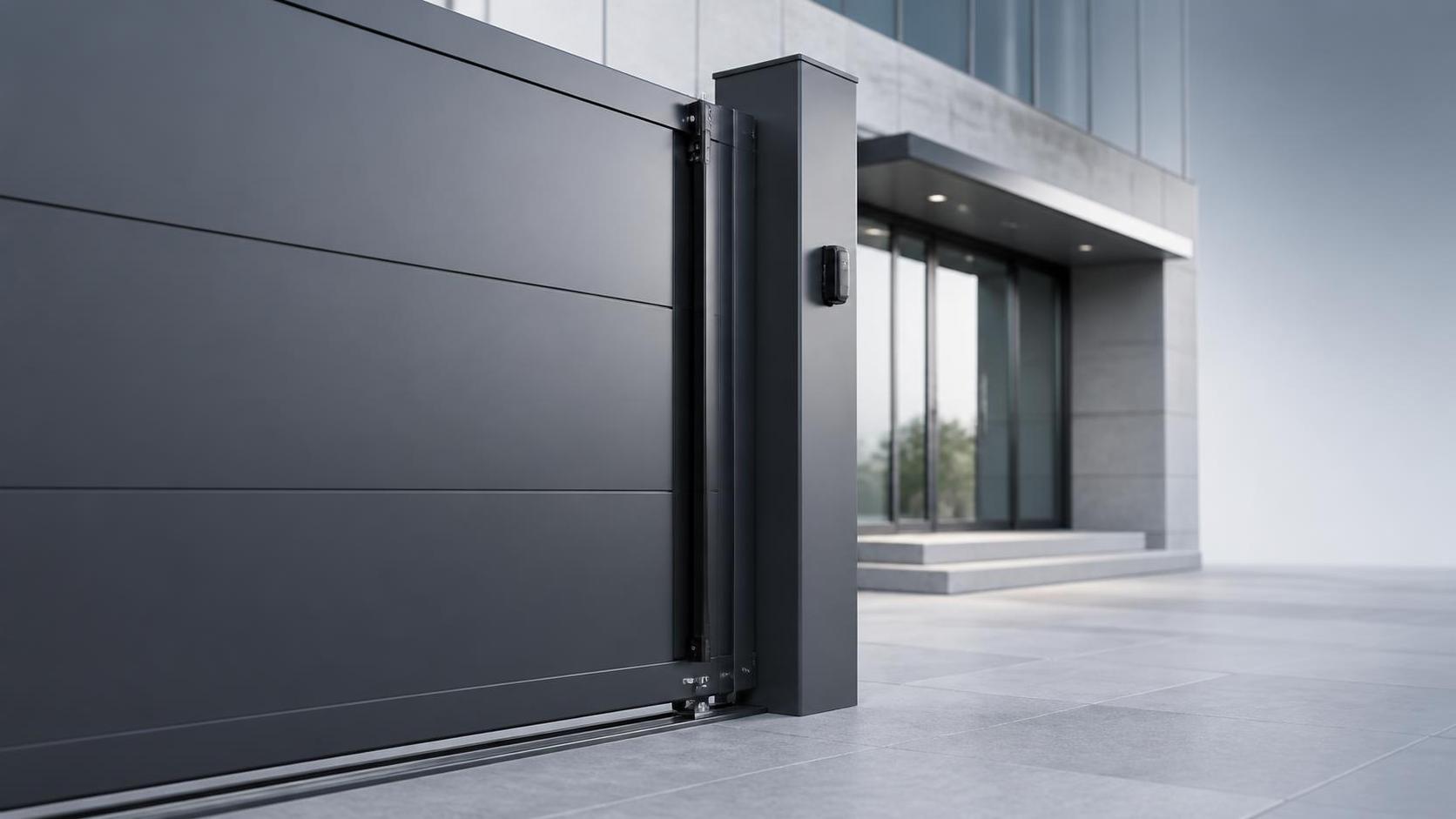 When an aluminum electric gate needs a safety edge sensor