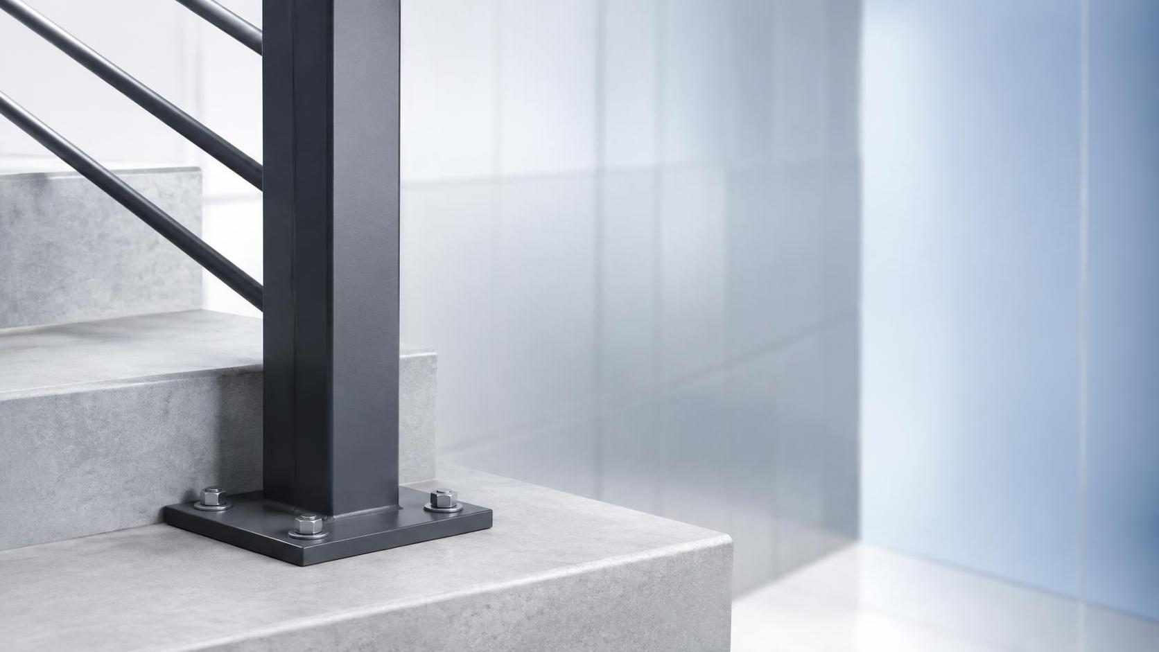How to stop an aluminum stair railing from loosening at base plates