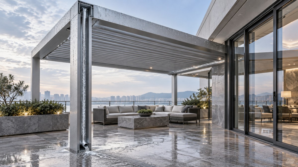 How an Aluminum Louver Roof Controls Sunlight and Drains Rainwater How an Aluminum Louver Roof Controls Sunlight and Drains Rainwater
