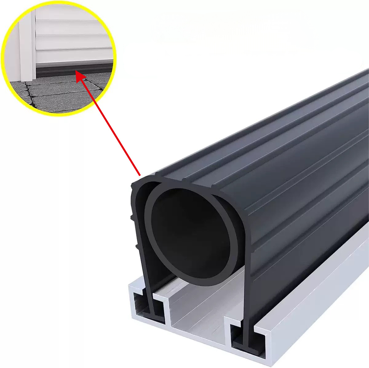 سِتار قاع باب المرآب من مادة EPDM
