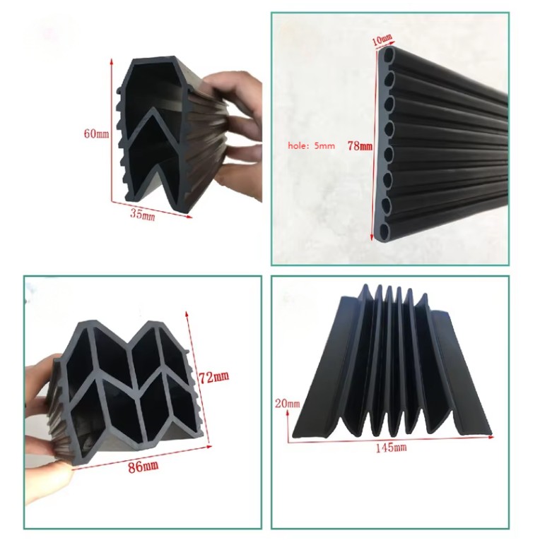 حاجز مائي من مطاط EPDM المنتفخ المثقب