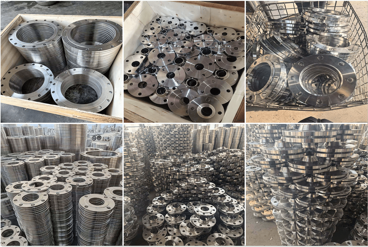 product display (3) Flange de Aço Inoxidável