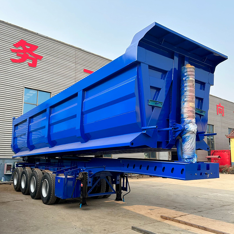 3 Axles 80 Tons U Shape Tipper Trailer Semi Trailer