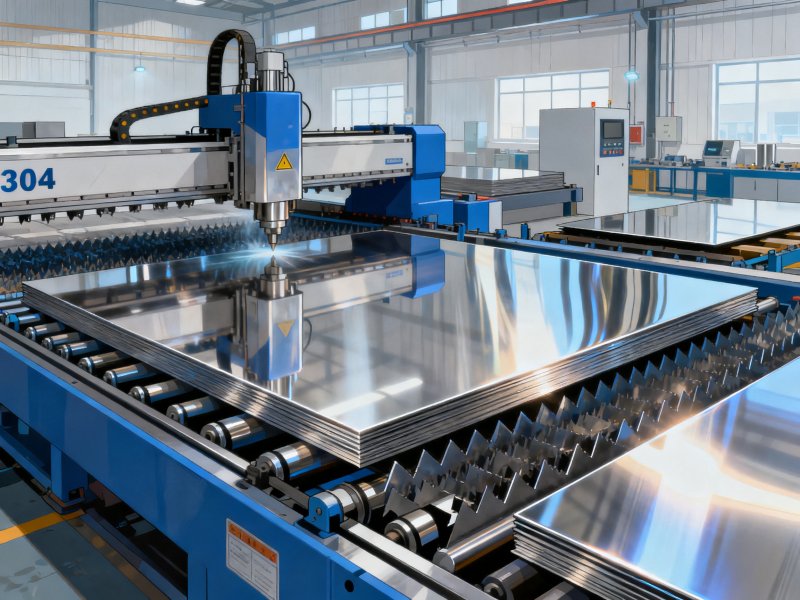 Custom Cutting and Finishing for SS Sheet 304 and Stainless Flat Plate Nuestros servicios: Corte personalizado y acabado para láminas de acero inoxidable 304 y placas planas de acero inoxidable