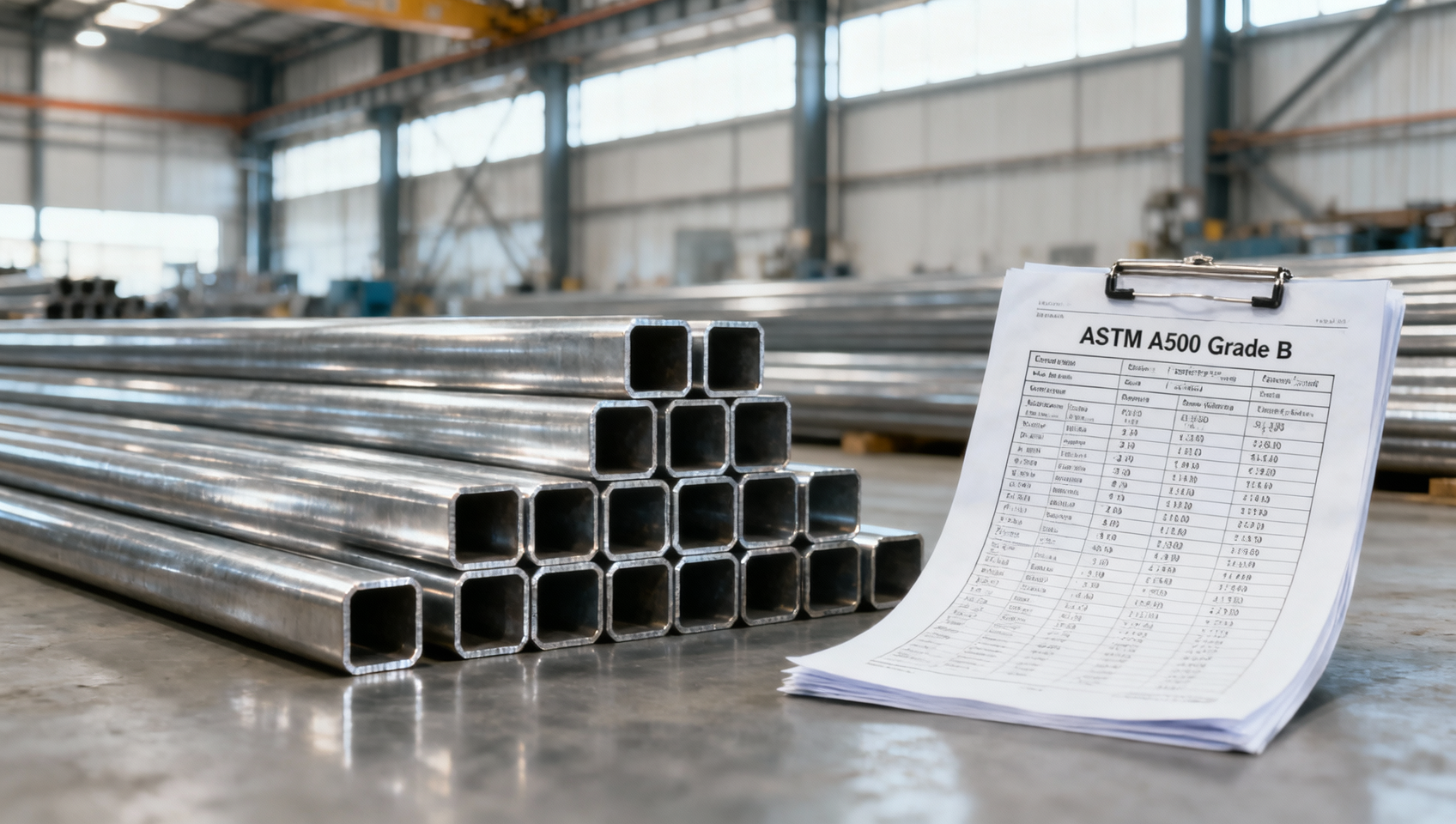 Barra cuadrada de acero para proyectos de construcción: tablas de capacidad de carga frente a los requisitos de la norma ASTM A500 grado B.