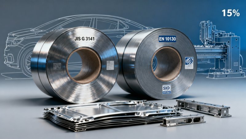 Bobina SGCD1 vs. Bobina DX52D: Comparación de rendimiento de estirado en frío para estampado automotriz