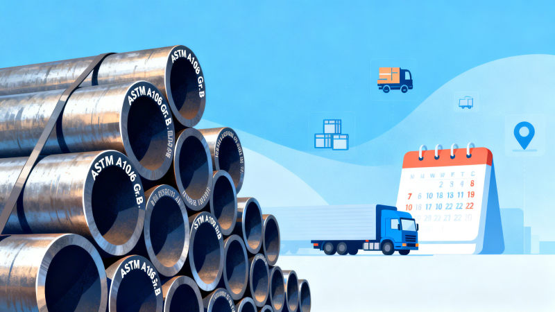 Tendencias en los plazos de entrega de tuberías de acero al carbono sin soldadura: Ventanas de entrega promedio en 8 proveedores globales (2026 Q1)