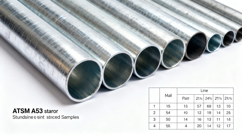 Tabla de dimensiones de tubería de metal galvanizado: Clasificación de presión, grosor de pared y cumplimiento con ASTM A53