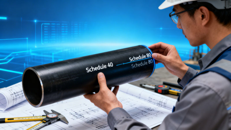 Tubo de plomería de acero negro: Cuándo usar Schedule 40 vs Schedule 80 en sistemas de irrigación de alta presión
