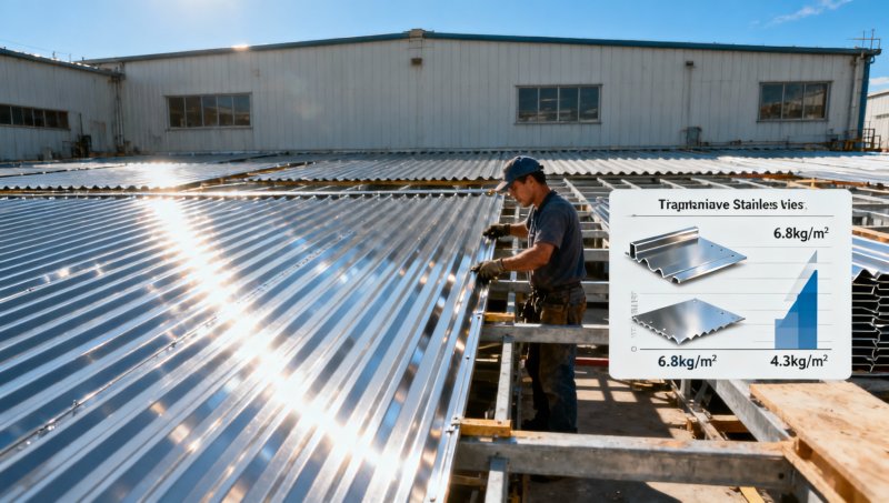 Cómo las láminas corrugadas ligeras de acero inoxidable reducen en un 27% las horas de mano de obra en el lugar durante la instalación del techo del almacén
