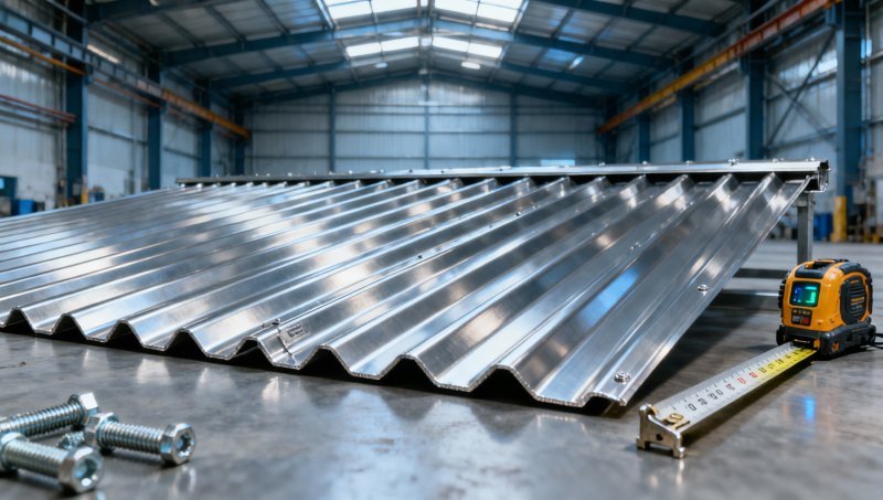 Cómo las láminas corrugadas ligeras de acero inoxidable reducen en un 27% las horas de mano de obra en el lugar durante la instalación del techo del almacén