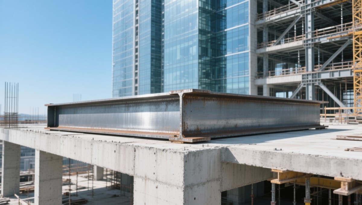 ¿Puede el uso de una viga I más ligera por metro comprometer la integridad estructural a largo plazo en edificios altos?