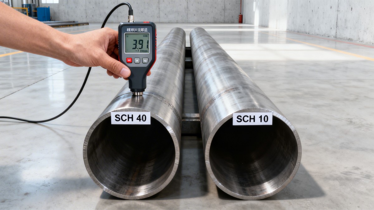 2 stainless pipe ordered as schedule 40 arrived as schedule 10 — how to verify before acceptance 2 tubos de acero inoxidable pedidos como Schedule 40 llegaron como Schedule 10 — cómo verificar antes de la aceptación