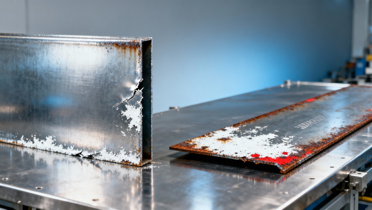 DX52D steel fails salt spray tests when coated with low-Zn galvanizing El acero DX52D no pasa las pruebas de niebla salina cuando se recubre con galvanizado bajo en Zn