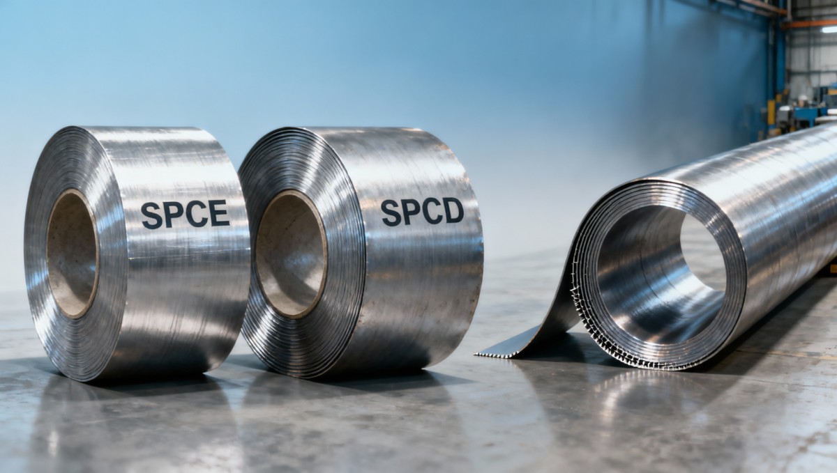 SPCE and SPCD steel both meet JIS G 3141—but fail different bend test criteria Los aceros SPCE y SPCD cumplen con JIS G 3141, pero no superan diferentes criterios de prueba de doblado