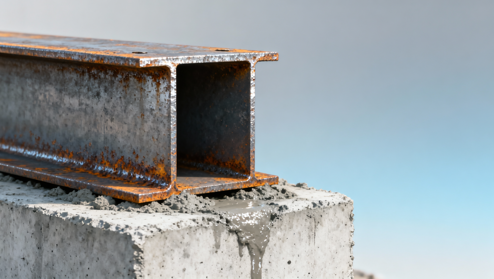 El acero galvanizado por inmersión en caliente pierde la capa de zinc más rápido cerca de los cimientos de concreto