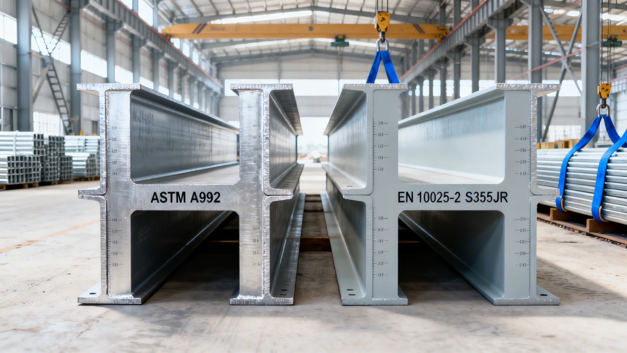 Grados de acero estructural EN 10025 vs. ASTM A992: ¿Pueden sustituirse sin recalcular las conexiones?