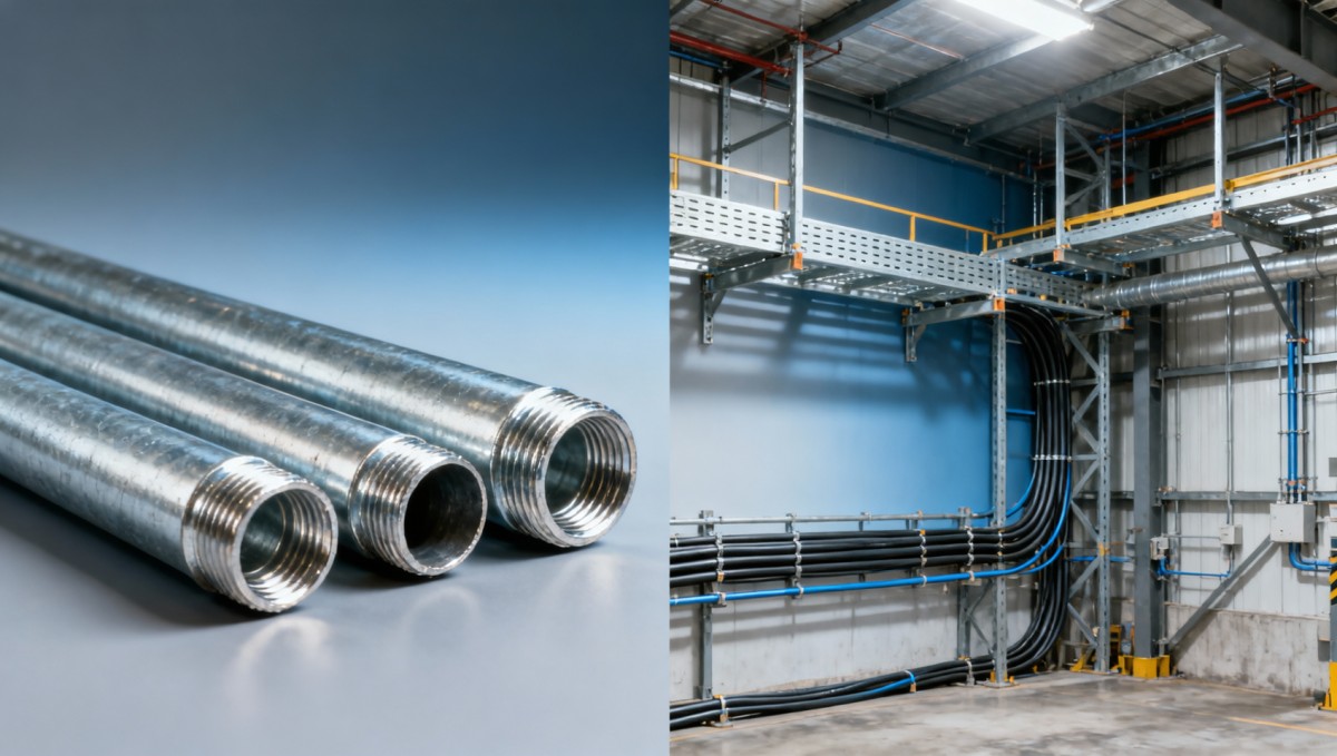 ¿Qué conducto de acero es el más adecuado para el cableado eléctrico?