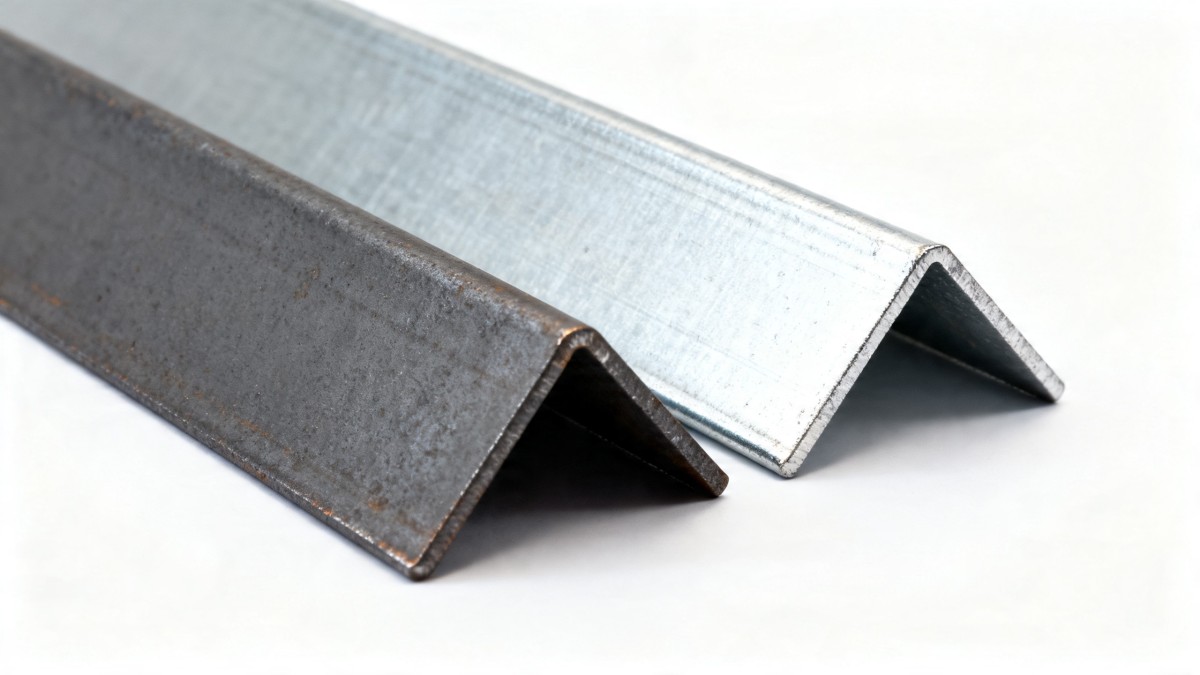 Hot Dip Galvanized Angle Steel vs Plain Acero angular galvanizado por inmersión en caliente vs. sin galvanizar