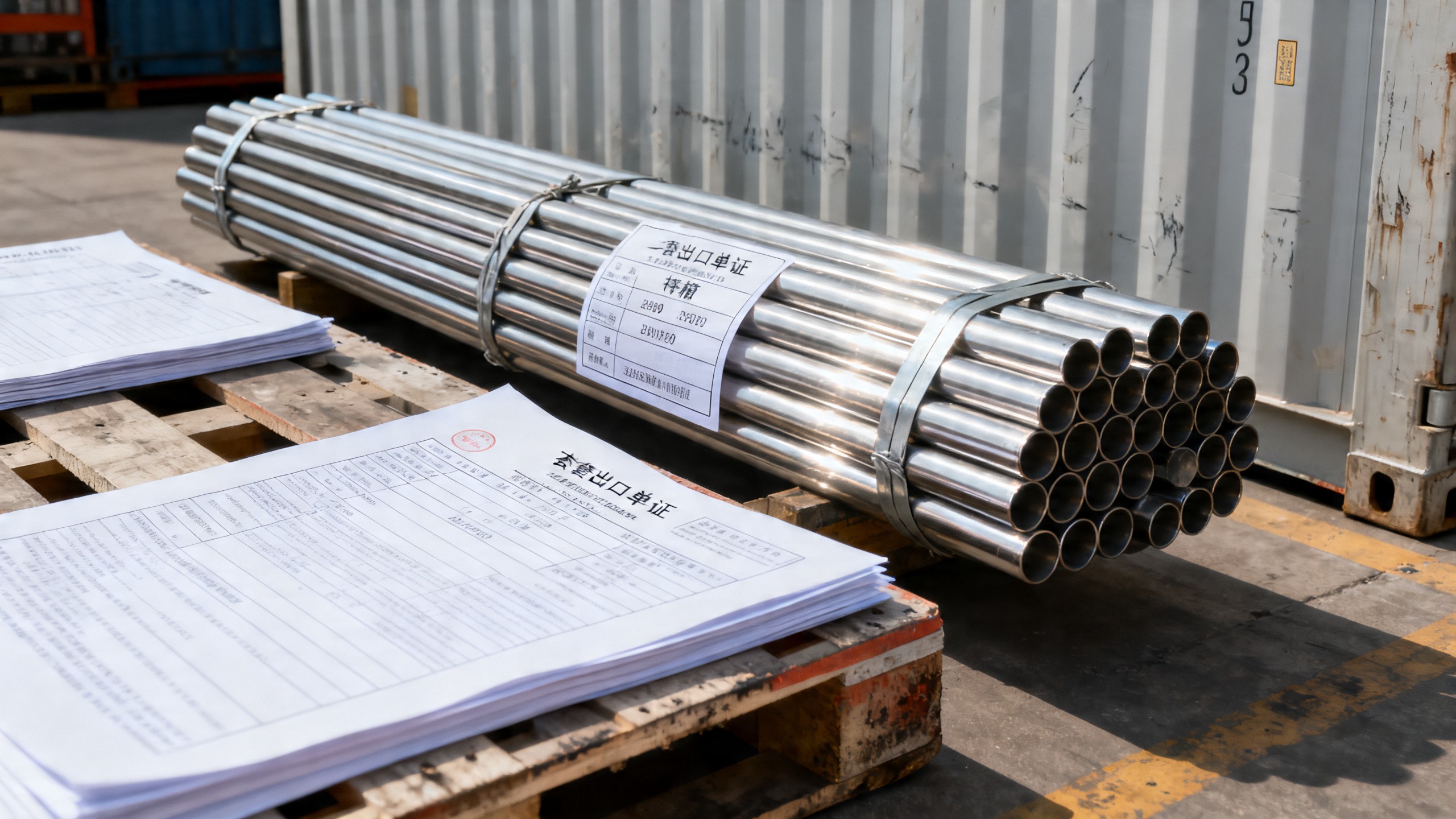 Documentos del exportador de tubos de acero inoxidable que retrasan los envíos