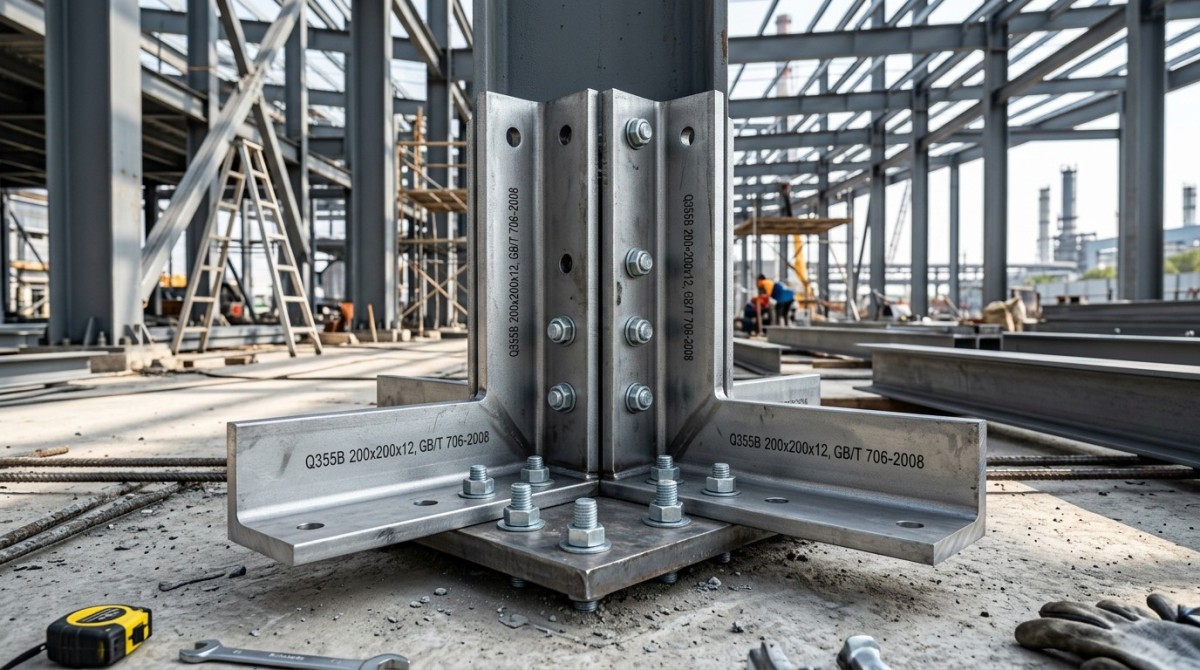 How L Angle Steel Dimensions Affect Fit Up on Site Cómo las dimensiones del perfil angular L afectan el ajuste en obra.