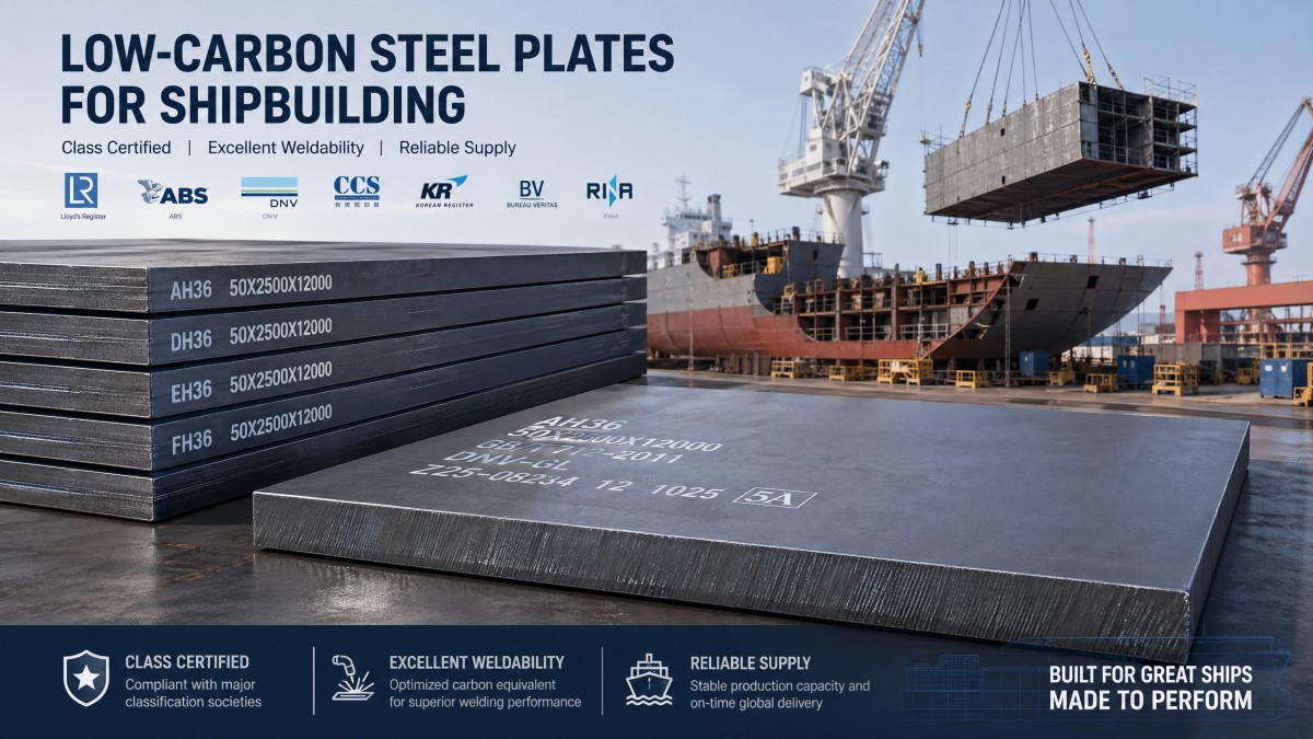 Placa de acero dulce para construcción naval bajo normas de aprobación de sociedades de clasificación