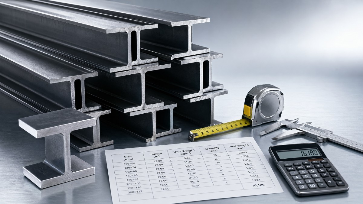 Calculadora de peso de vigas I: por qué las estimaciones manuales a menudo no dan en el blanco