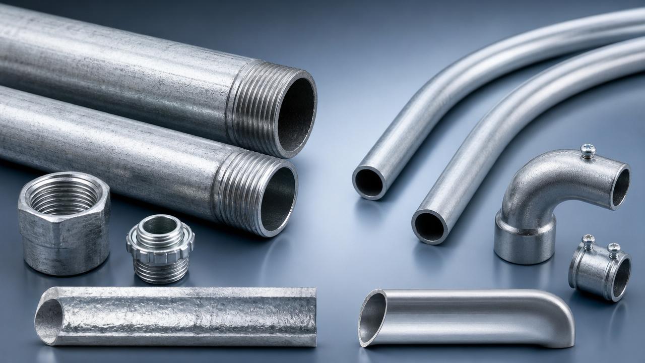 Tubería conduit galvanizada vs EMT: diferencias clave